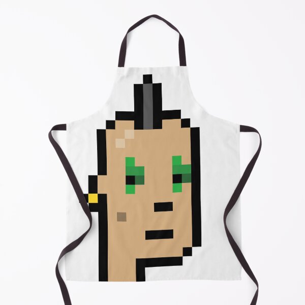 Item preview, Cryptopunk #788 (Male with Thin Mohawk haircut, mole, golden earing & Clown Green Eyes) designed and sold by inVinnieVeritas.