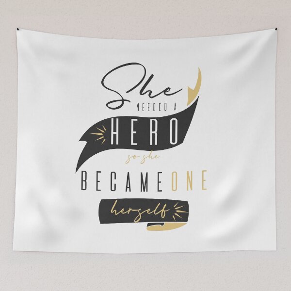 Item preview, She needed a hero, so she became one herself designed and sold by plammi.