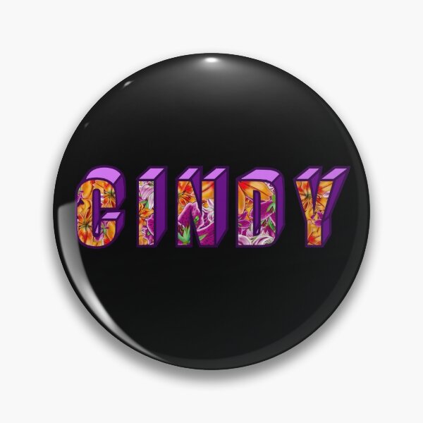 Item preview, Top 10 best personalised gifts 2022  - Cindy personalised personalized  custom name  floral with purple on black background . Cindy designed and sold by Artonmytee.