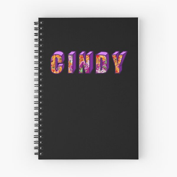 Item preview, Top 10 best personalised gifts 2022  - Cindy personalised personalized  custom name  floral with purple on black background . Cindy designed and sold by Artonmytee.