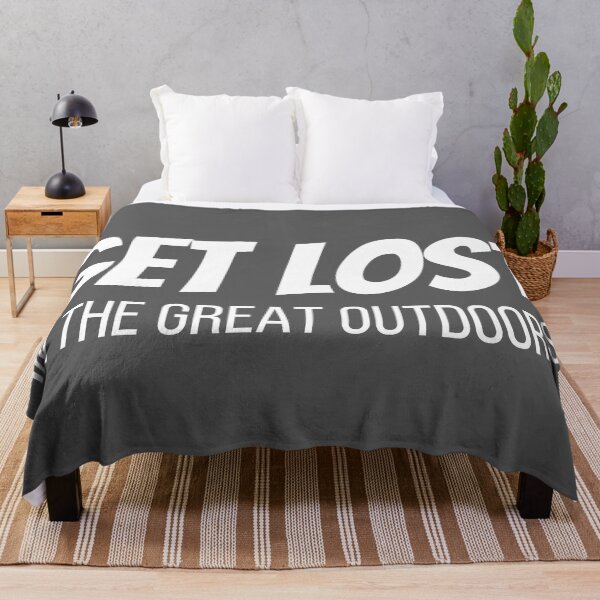 Item preview, Get Lost In The Great Outdoors. Text Only Design, White Text. Clean. Capitals. designed and sold by JellyBeenzz.