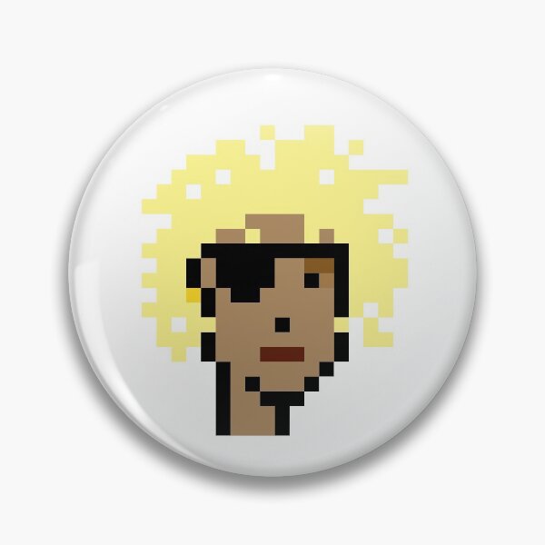 Item preview, CryptoPunk #1148 (Female with Wild Blonde Hair with an Eye Patch & Earing) designed and sold by inVinnieVeritas.
