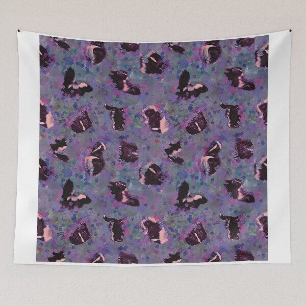 Item preview, Skunks & Pansies designed and sold by LadyWolf-Art.