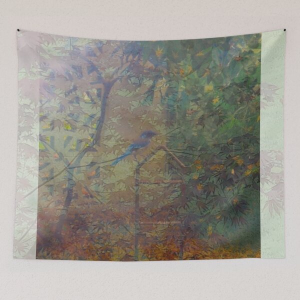 Item preview, Blue Bird and Maple Trees designed and sold by MulesParty.