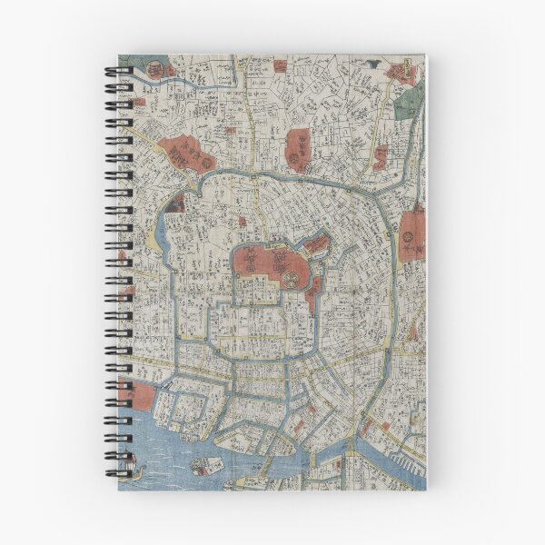 Item preview, Vintage Map of Tokyo Japan (1850) designed and sold by BravuraMedia.