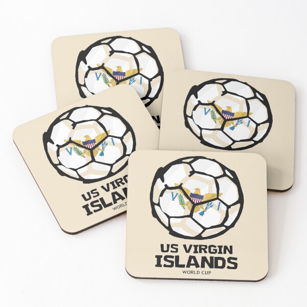 Item preview, US Virgin Islands Football Country Flag designed and sold by KewaleeTee.
