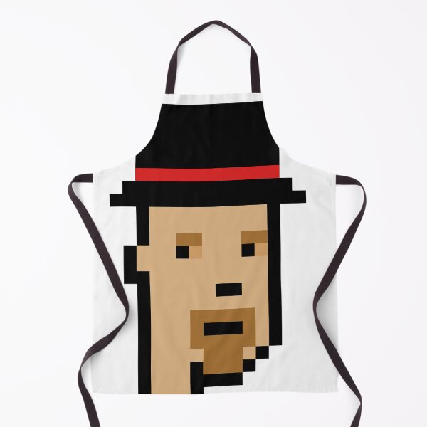 Item preview, CryptoPunk #1018 (Male with Front Beard and Top Hat) designed and sold by inVinnieVeritas.