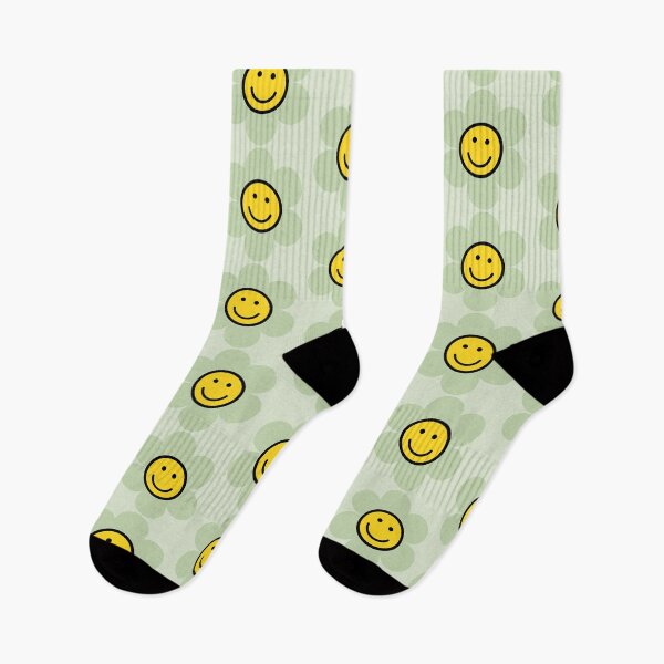 Item preview, smiley flower green pastel designed and sold by crownyart.