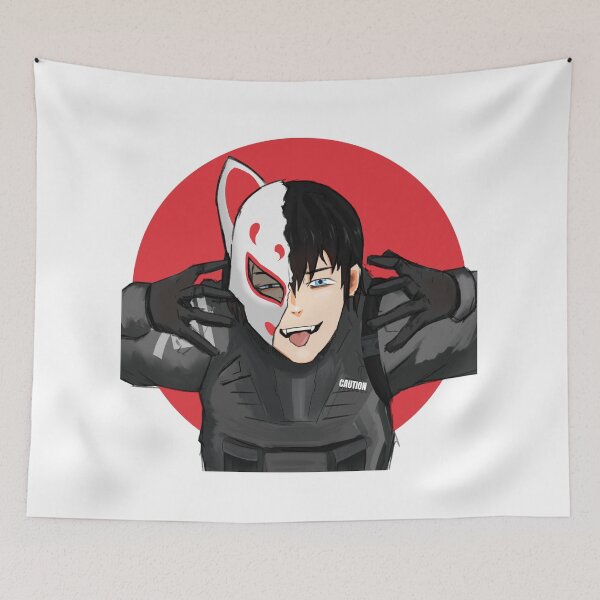 Item preview, Anime Cyberpunk Boy Fox Mask designed and sold by patrick10reyes.