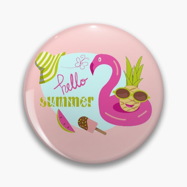 Item preview, Hello summer flamingo designed and sold by CutieBlue.