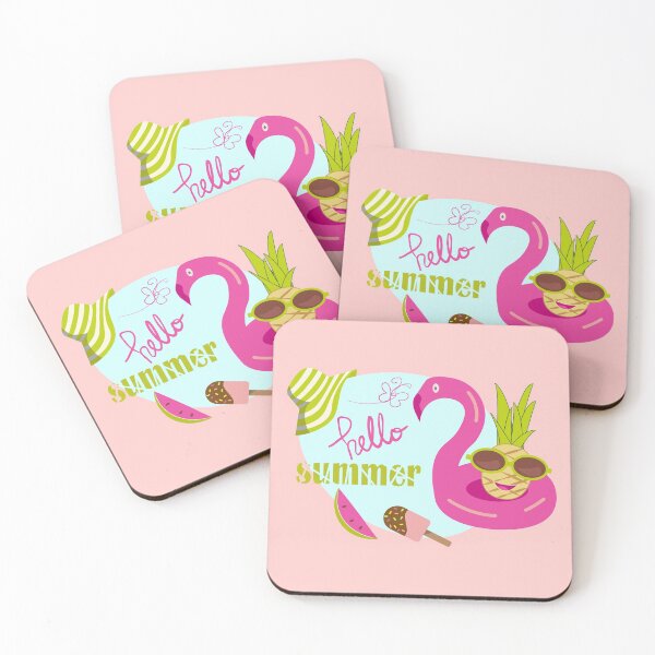Item preview, Hello summer flamingo designed and sold by CutieBlue.