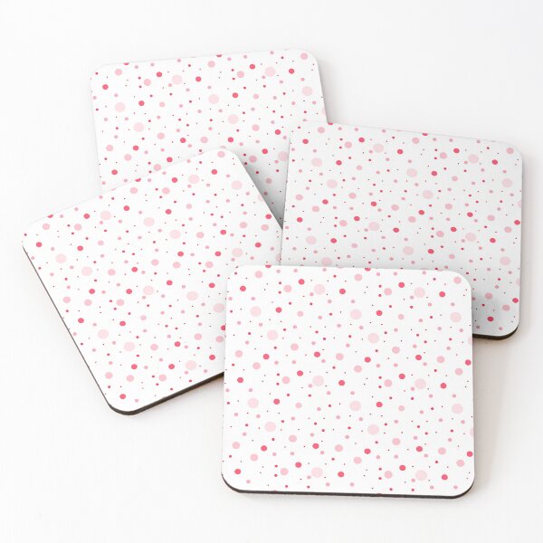 Item preview, Red and Pink scattered random dots designed and sold by BLMcreations.
