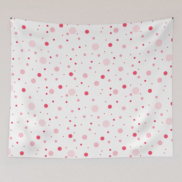 Item preview, Red and Pink scattered random dots designed and sold by BLMcreations.