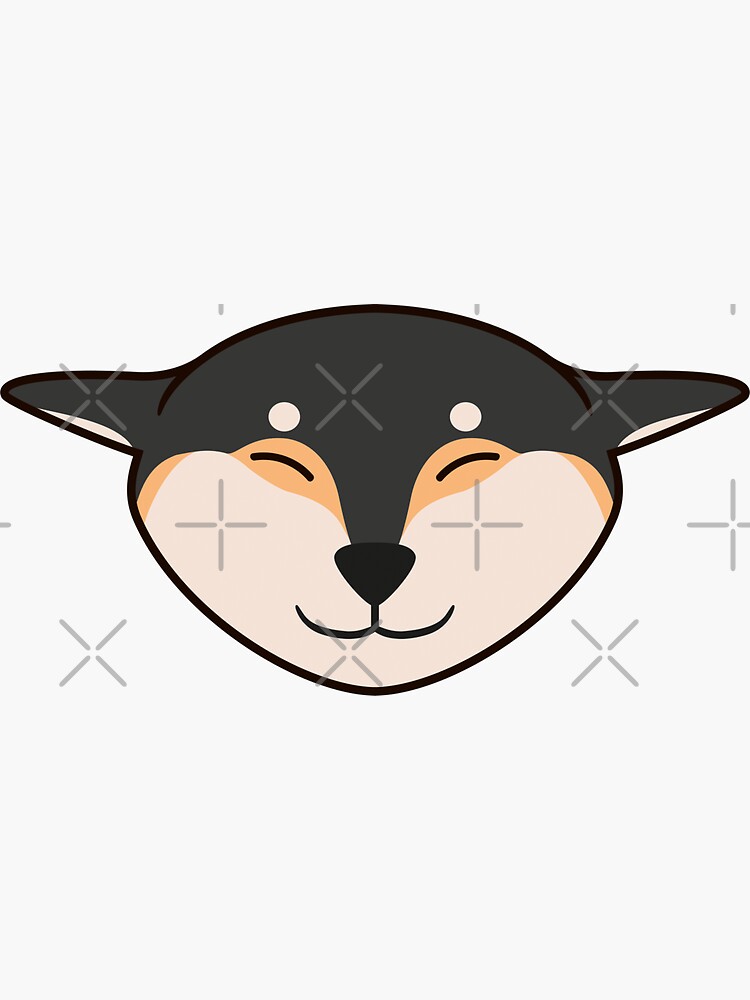 Airplane Ears Black and Tan Shiba Inu Kawaii