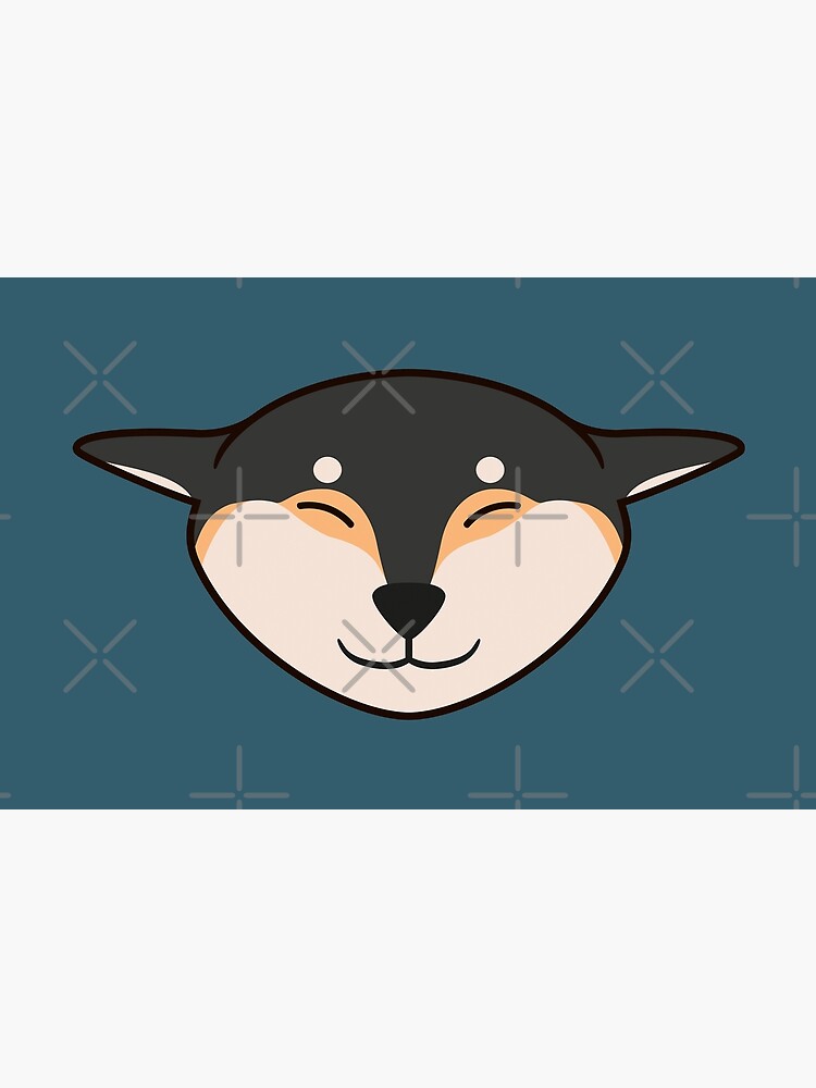 Airplane Ears Black and Tan Shiba Inu Kawaii Laptop Sleeve