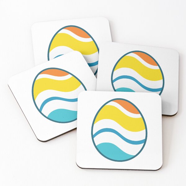 Item preview, Egg | Blue Yellow Orange | Stripes v2 designed and sold by Wintre2.