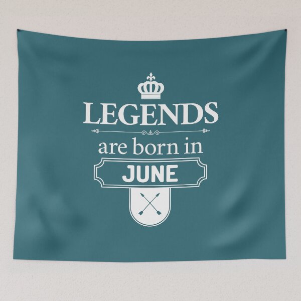 Item preview, Legends Are Born In June | Birthday Gift | designed and sold by Minimalwiz.