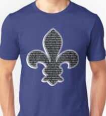 Louisiana Fleur De Lis (Louisiana / Cajun wording) Unisex T-Shirt