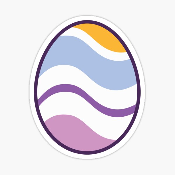 Item preview, Egg | Purple Orange | Stripes v2 designed and sold by Wintre2.