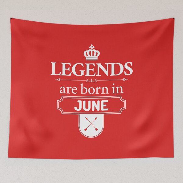 Item preview, Legends Are Born In June | Birthday Gift | designed and sold by Minimalwiz.