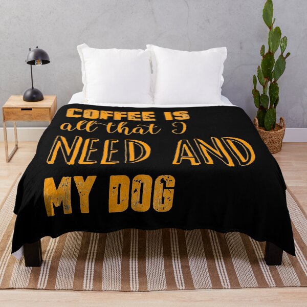 Item preview, Coffee is all that I need and my dog designed and sold by KashifMohiuddin.