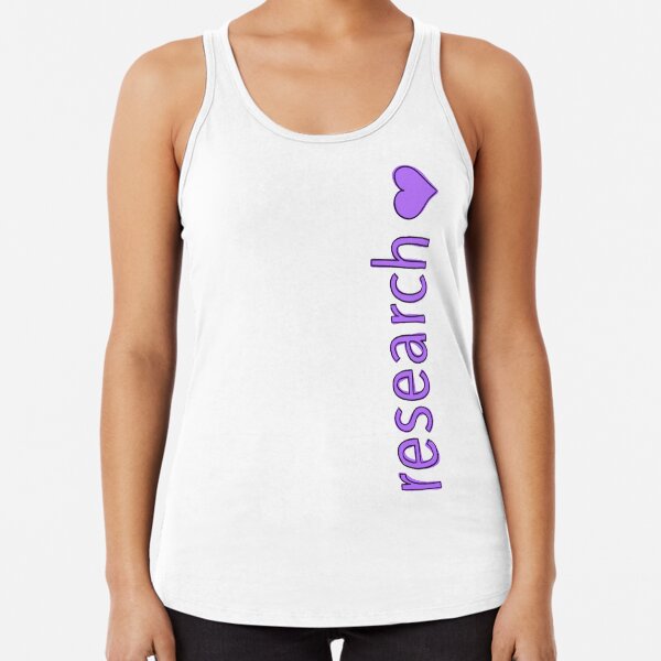 Research Heart (Purple) Racerback Tank Top