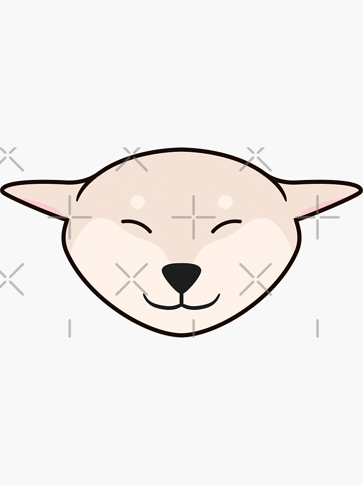 Stickers Shiba Inu Airplane Ears Airplane Ears Cream Shiba Inu