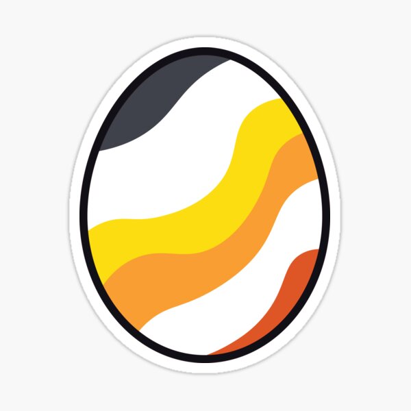 Item preview, Egg | Red Orange Yellow | Stripes v3 designed and sold by Wintre2.