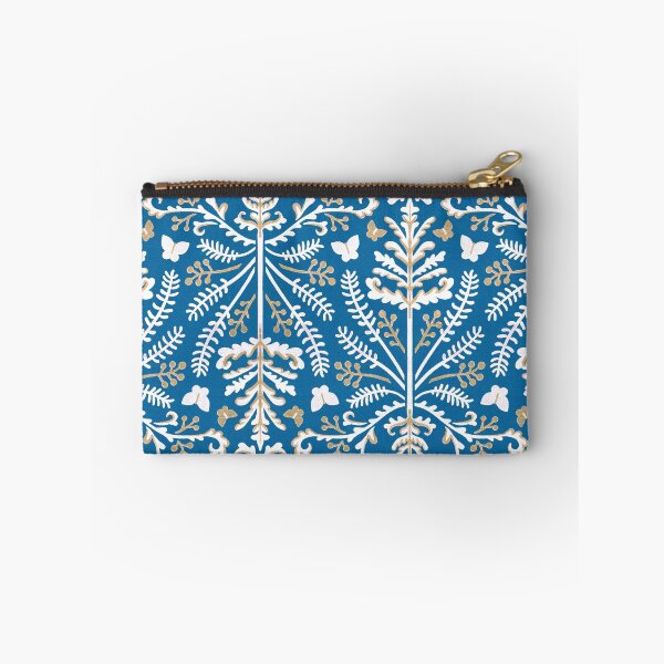 Item preview, Blue & White Grass Demask  designed and sold by TigaTiga.