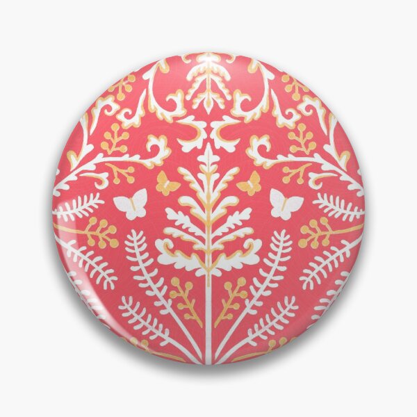 Item preview, Pink & White Grass Demask designed and sold by TigaTiga.
