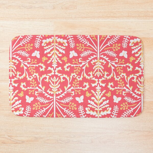 Item preview, Pink & White Grass Demask designed and sold by TigaTiga.