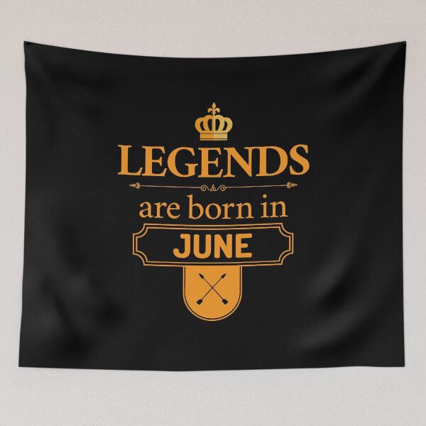 Item preview, Legends Are Born In June | Birthday Gift | designed and sold by Minimalwiz.