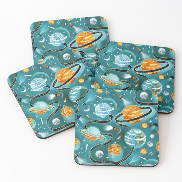 Item preview, Highway to Intergalactic Adventures - Orange & Teal designed and sold by TigaTiga.