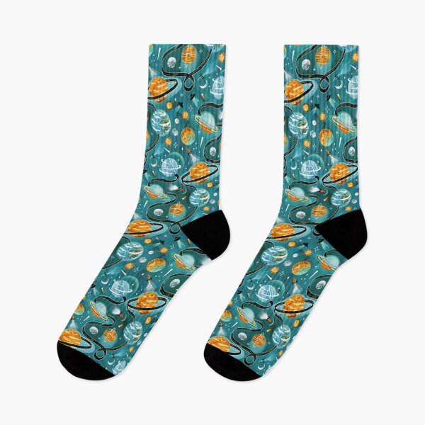 Item preview, Highway to Intergalactic Adventures - Orange & Teal designed and sold by TigaTiga.