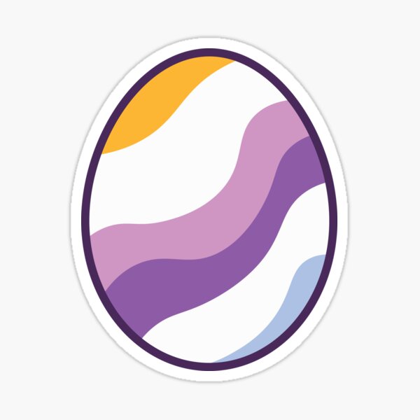 Item preview, Egg | Purple Orange | Stripes v3 designed and sold by Wintre2.