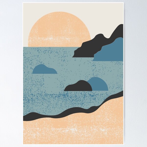 Item preview, Puesta de sol minimalista designed and sold by AdhyaBoby.