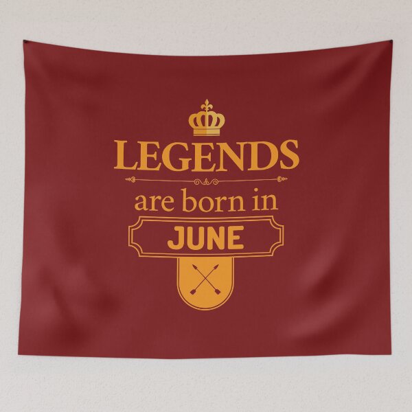 Item preview, Legends Are Born In June | Birthday Gift | designed and sold by Minimalwiz.
