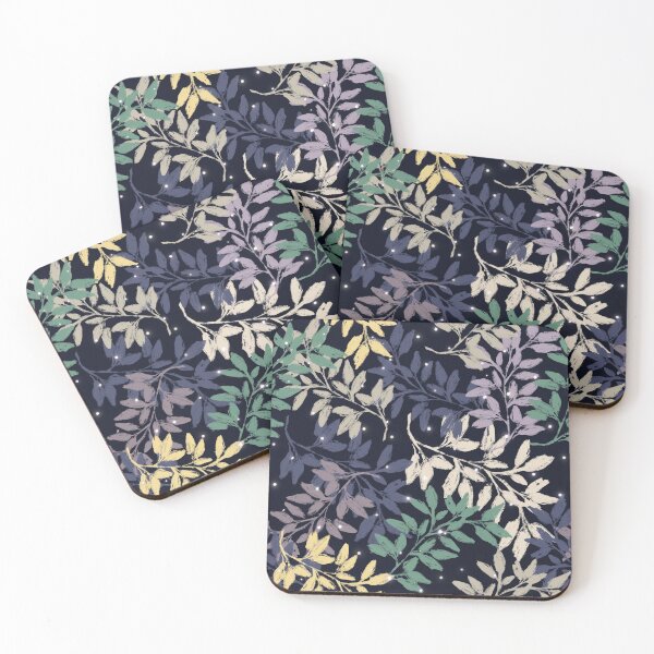 Item preview, Night time Botanical pattern designed and sold by ArtbyTane.