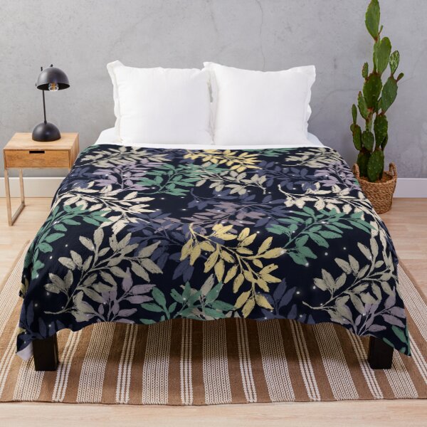 Item preview, Night time Botanical pattern designed and sold by ArtbyTane.