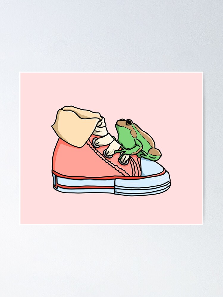 “Frog on a shoe” Poster for Sale by BessieMoo | Redbubble