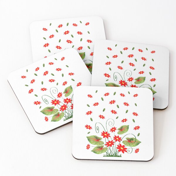 Item preview, Red Flowers designed and sold by SpringForever.