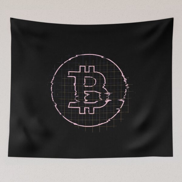 Item preview, Bitcoin Crypto Digital Glitch designed and sold by BtcSweatshirts.