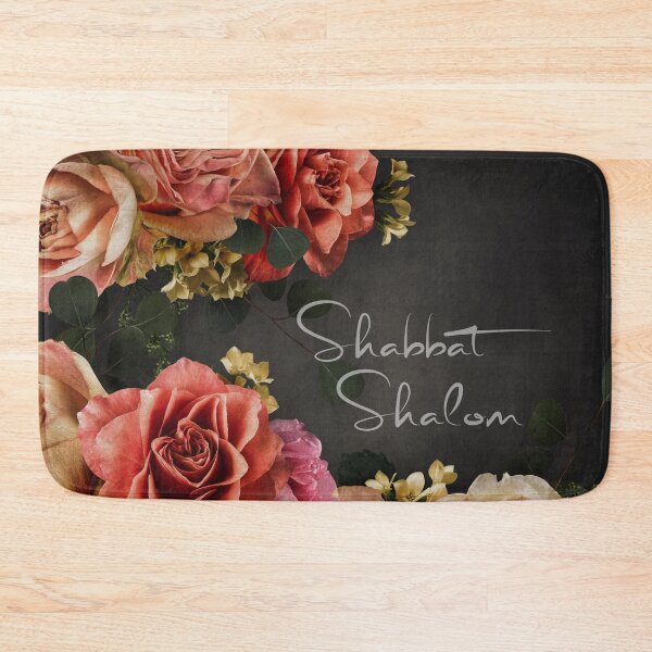 Item preview, Shabbat Shalom - Vintage Roses Jewish Decor designed and sold by Amber Dove Studio.
