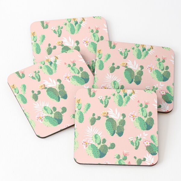 Item preview, Cacti Flower Illustration designed and sold by CaratCo.