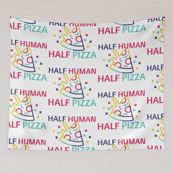 Item preview, Half Human Half Pizza designed and sold by SweetAndSpice.