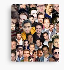 sebastian stan collage Canvas Print