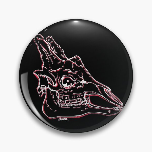 Item preview, Giraffe Skull (black BG) designed and sold by -Senaar-.