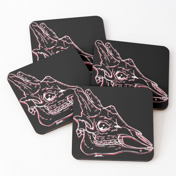 Item preview, Giraffe Skull (black BG) designed and sold by -Senaar-.