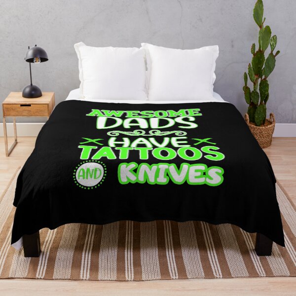 Item preview,  awesome dads have tattoos and knives designed and sold by FurioInc.