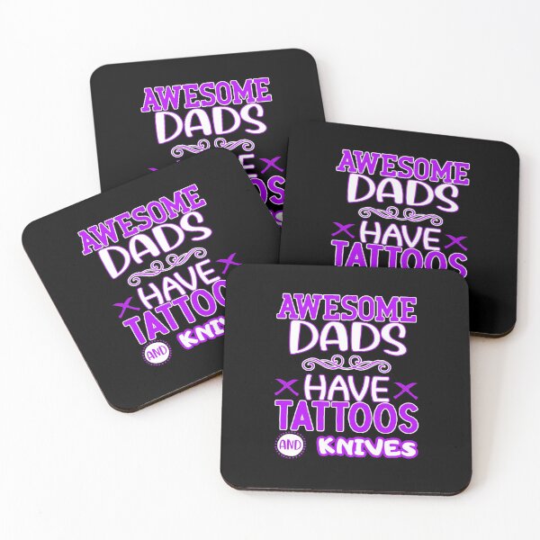 Item preview, awesome dads have tattoos and knives designed and sold by FurioInc.